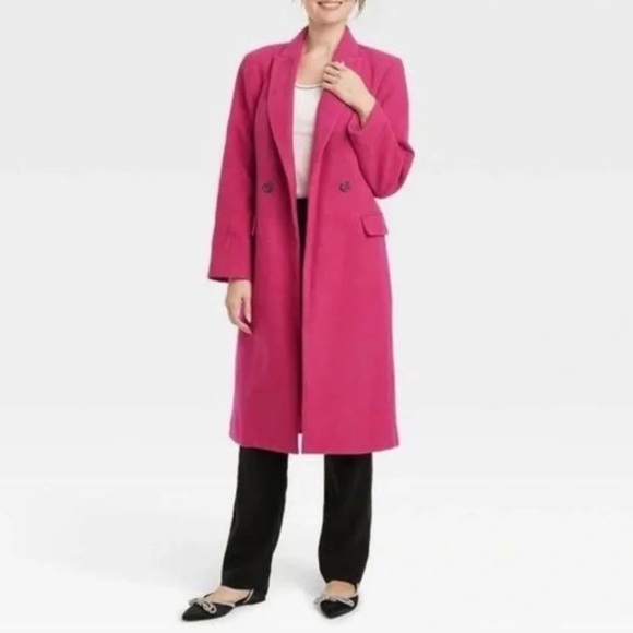 NWT A New Day Pink Wrap Coat Size Small - Picture 1 of 9
